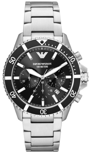 Emporio Armani Herreklokke AR11360 World Explorer Sort/Stål Ø43 mm