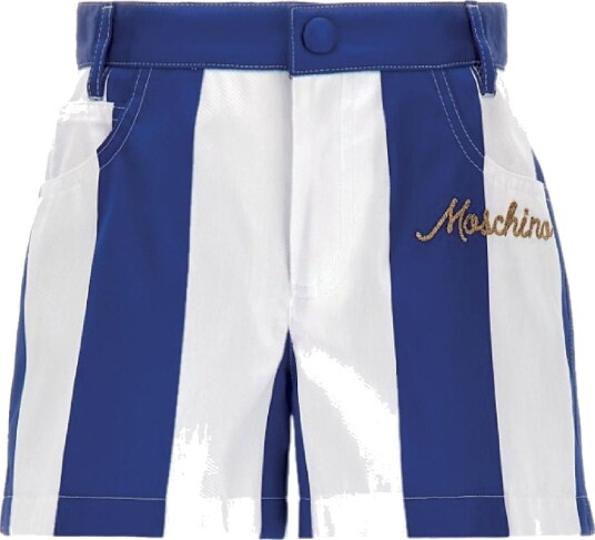 Moschino Shorts Blå/Hvit Stripete Moschino 8 år 128 Shorts Moschino Shorts Blå/Hvit Stripete Moschino 8 år 128 Shorts