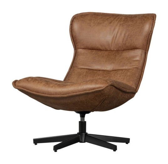 Basiclabel Warp Loungestol, Kunstskinn, Cognac Unoliving 1744044-01-0 1744178-01-0