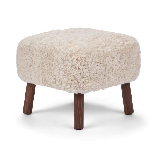 Natures Collection Emma Mini fotstøtte Beige Valnøtt