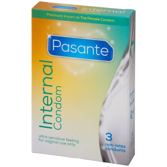 Pasante Internal Condoms 3 stk - Klar - Klar Pasante Internal Condoms 3 stk - Klar - Klar