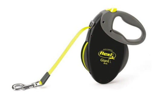 Flexi Giant Hundebånd 8m L Svart/Neon Gul - Opptil 50 kg Flexi Giant Hundebånd 8m L Svart/Neon Gul - Opptil 50 kg