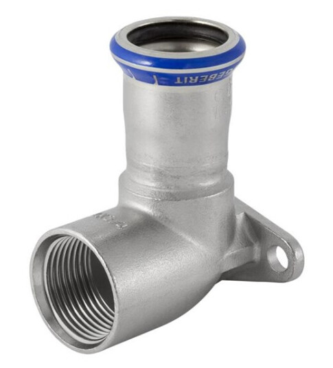 Geberit 15mm Dækvinkel Rustfri 90° Muffe Mapress