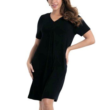 Anita Style Jaca Beach Dress Svart viskose X Large Dame