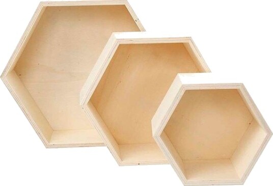 Creativ Company Hexagonal Showbox 3pcs. Creativ Company Hexagonal Showbox 3pcs.