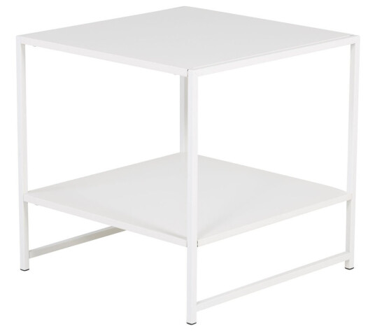 Venture Design Staal sidebord Hvit 50 x 50 cm
