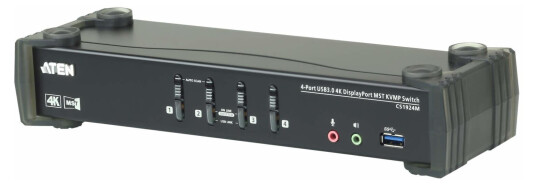 ATEN KVM 4-PC 1-Bruker CS1924M USB 3.0 | Displayport 1.2 4K