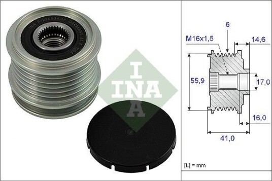 Dynamo remhjul INA 535 0010 10