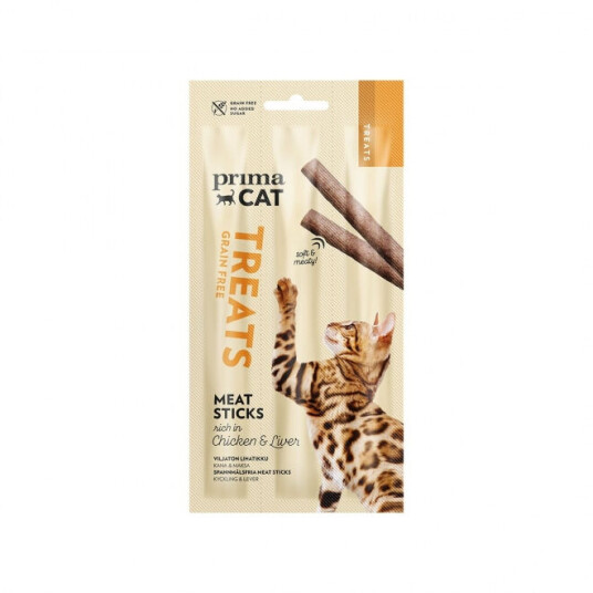 Primacat Meat Stick Chicken & Liver 3X5 G Primacat Meat Stick Chicken & Liver 3X5 G