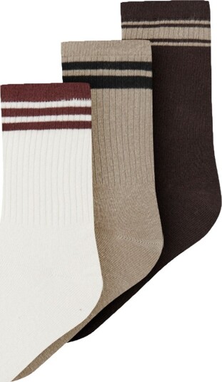 Name It Nkmrokki 3P Sock CHOCOLATE PLUM 31 33