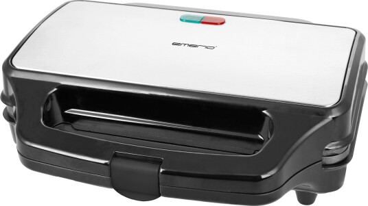 Emerio XXL Brødrister med Non-stick Belegg og Temperaturlys Sølv/Svart 1660927