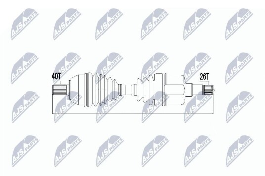 Nty Drivaksel NTY NPW FR 050 Nty Drivaksel NTY NPW FR 050