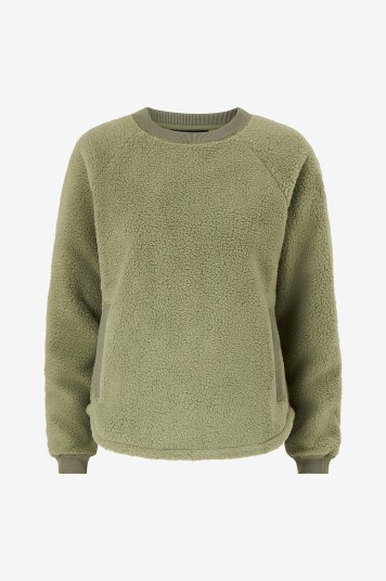 Helly Hansen - Fleeceskjorte W Escape Teddy Sweater - Grønn Helly Hansen - Fleeceskjorte W Escape Teddy Sweater - Grønn