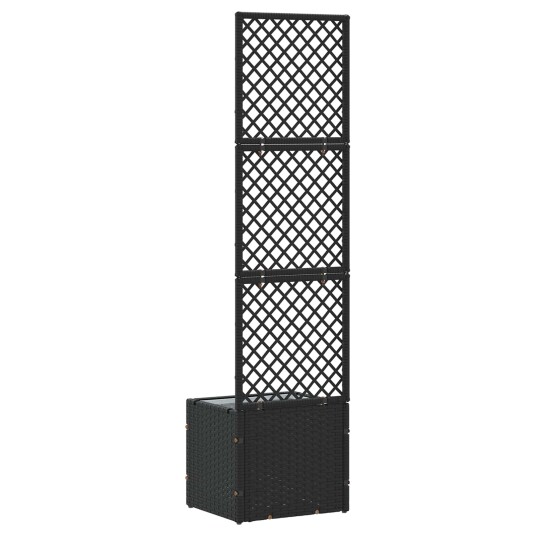 vidaXL Plantekassed Svart 35 x 30 x 135 cm Metall