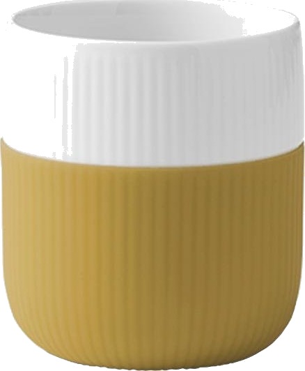 Royal Copenhagen Riflet Contrast krus 33 cl sennep Royal Copenhagen Riflet Contrast krus 33 cl sennep