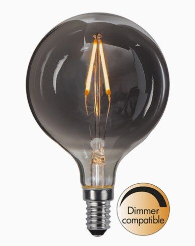 Star Trading LED-kronepære soft glow heavy smoke 1,4W 2100K