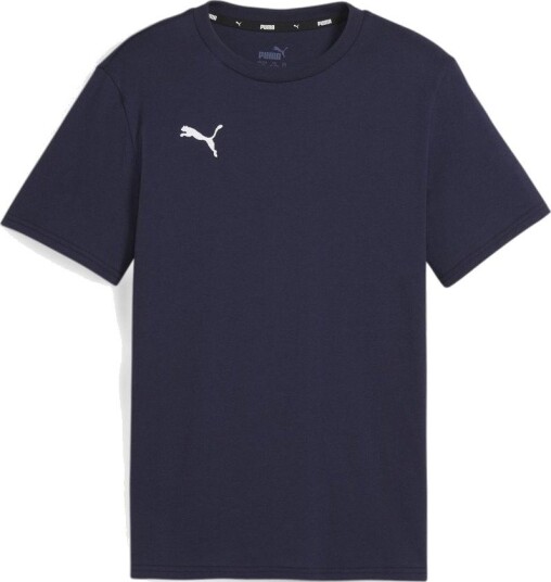 PUMA T skjorte Teamgoal Casuals Navy Hvit Barn størrelse YL/152 cm