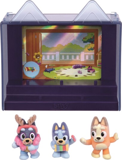 Bluey Fuzzies Figursett Episode 3-Pakk Blandet