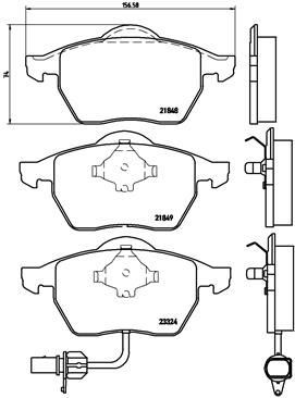 Bremseklosser BREMBO P 85 060 Bremseklosser BREMBO P 85 060