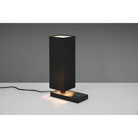 Haley Bordlampe med ladeplass E14 Svart