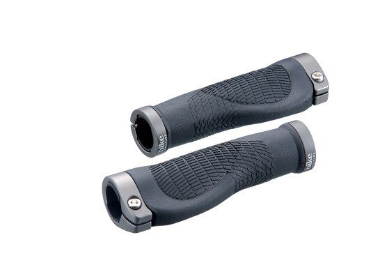 Bike Attitude Håndtak Ergonomisk Sort med gele  125 mm m/skrue