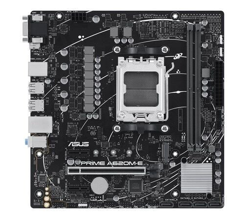 ASUS PRIME A620M-E-CSM Hovedkort - AMD A620 - AMD AM5 - DDR5 RAM - Micro-ATX