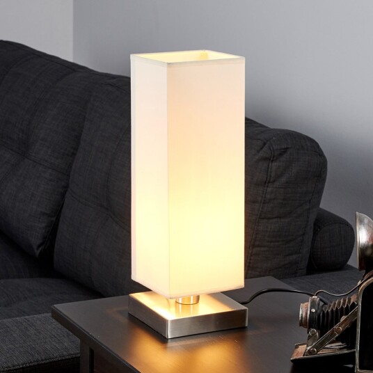 Bordlampe Lindby MARTJE Beige Stue Stoff / Tekstil Moderne 12 34.5 Beige