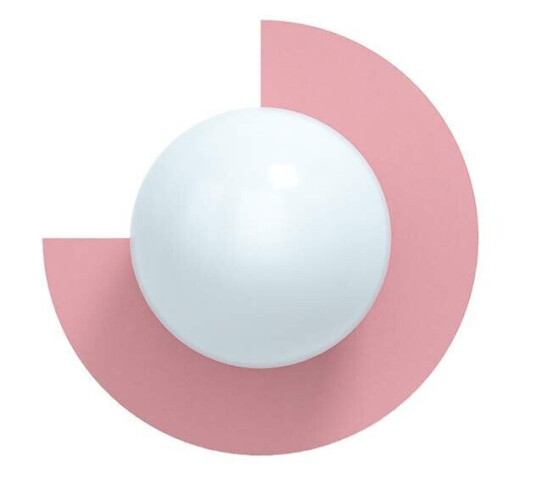 Swedish Ninja - Candy Big Circle 270 L Vegglampe Bubblegum Pink Swedish Ninja