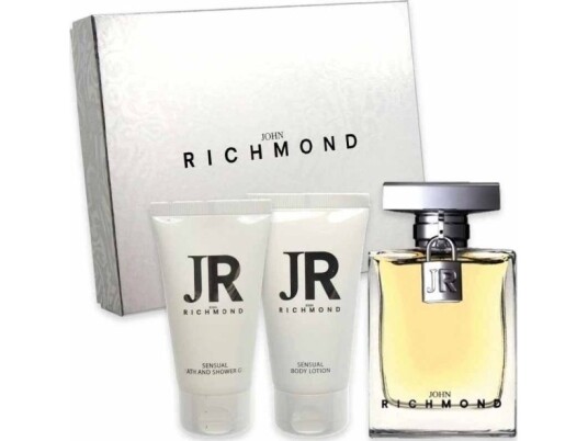 John Richmond Set John Richmond: John Richmond Natural Hydrating Body Lotion 50 Ml + Black Metal Natural Cleansing Shower Gel 50 Ml + John Richmond Eau De Parfum 100 Ml
