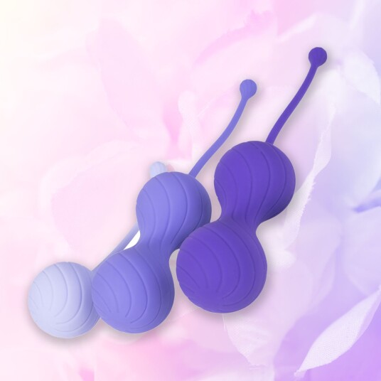 Sustainable Pleasure Kegel Balls Set Purple