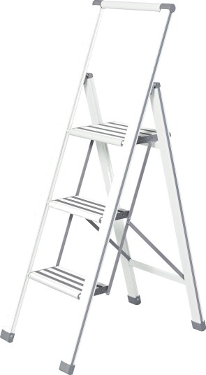 Wenko Alu Design Stige Med 3 Trinn Hvit