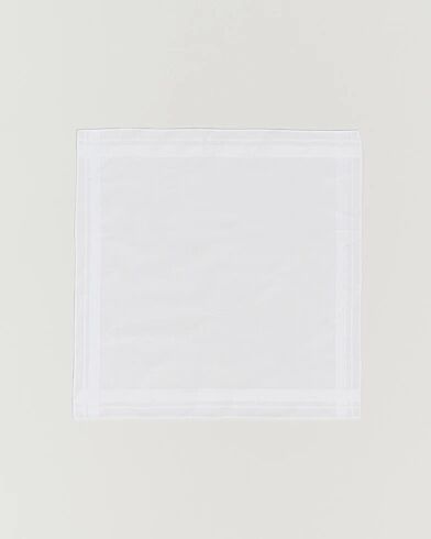 Amanda Christensen Cotton Pocket Square White