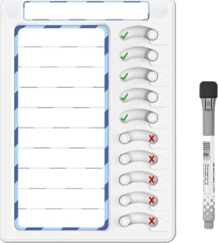 Huskeliste for barn Rutineplan Tavleplanlegger Oppgaveliste Huskeliste Gave