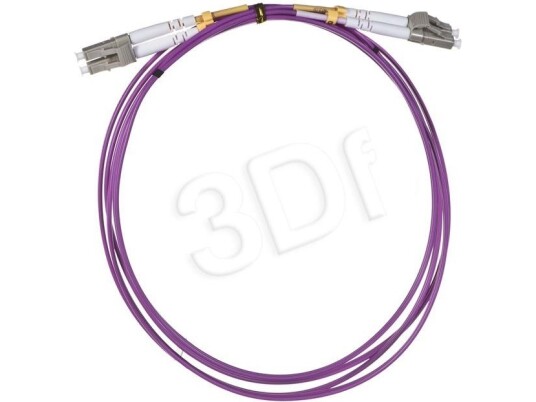 Alantec Koblingskabel Lc Multimodus Hann Til Lc Multimodus Hann 2 M Fiberoptisk Dupleks 50 / 125 Mikroner Om4 Halogenfri Purpur FOC LCLC 5MMD 2 4