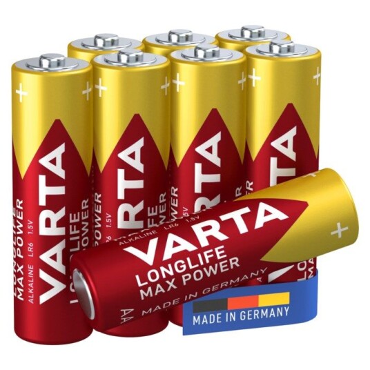 Varta Longlife Max Power AA-batterier 8-pk.