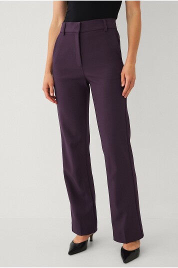 Ellos Collection Dressbukser med høy midje Lilla
