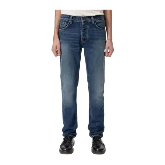 Nudie Jeans Herre Jeans Blå W38 L34,