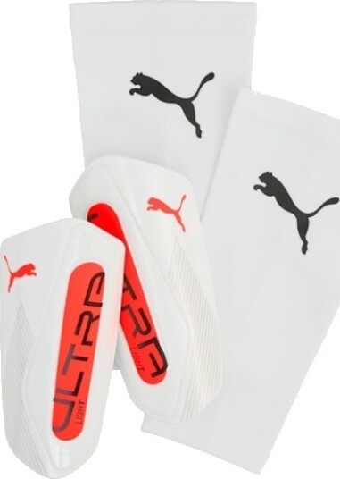 Puma Ultra Light Sleeve Leggbeskytter Puma White/Glowing Red L