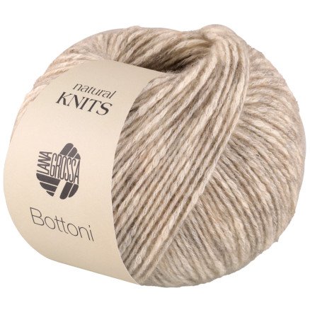 Lana Grossa Bottoni Garn 13 Gråbeige/creme