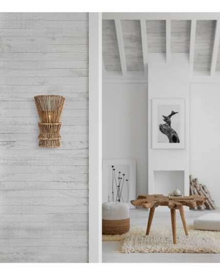 Visual Comfort Antigua Sconce Natural Abaca M
