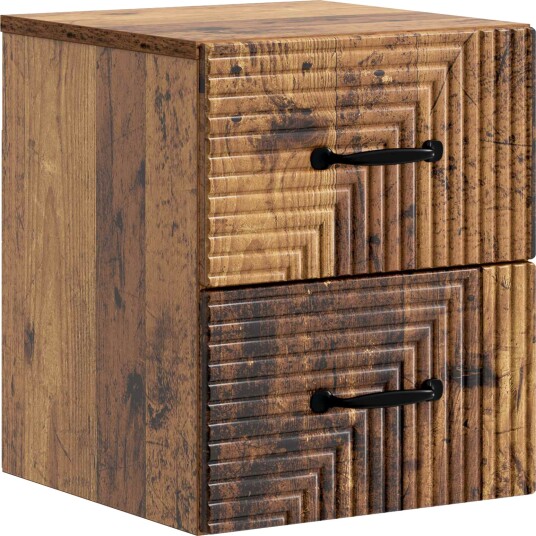  Vegghengt Nattbord Gammelt tre 34,5 x 33 x 40 cm Konstruert tre