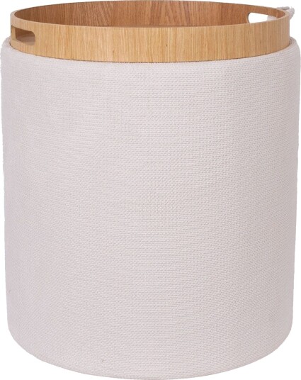 Ottoman/Table HOME4YOU Hvit