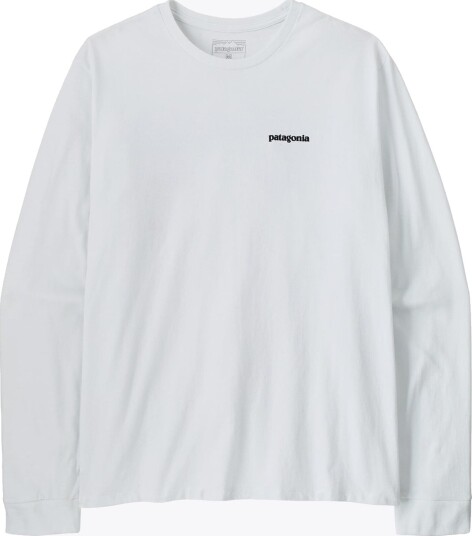 Patagonia Long Sleeve P 6 Logo Responsibili Tee Hvit M