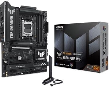 ASUS TUF B850-PLUS ATX Hovedkort med Wi-Fi 7 og DDR5 ASUS TUF B850-PLUS ATX Hovedkort med Wi-Fi 7 og DDR5
