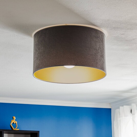 Duolla Taklampe Golden Roller Ø 40cm grå/gull