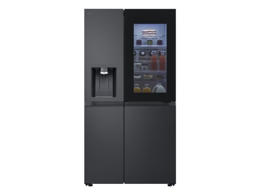 LG Instaview GSXE90EVDD Side-by-Side Kombiskap Frittstående Essence Black Steel