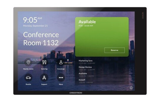 Crestron Electronics Crestron TSS-770 Series TSS-770-T-B-S-LB KIT  for Microsoft Teams  room manager  Bluetooth 802.11a/b/g/n/ac  smooth black