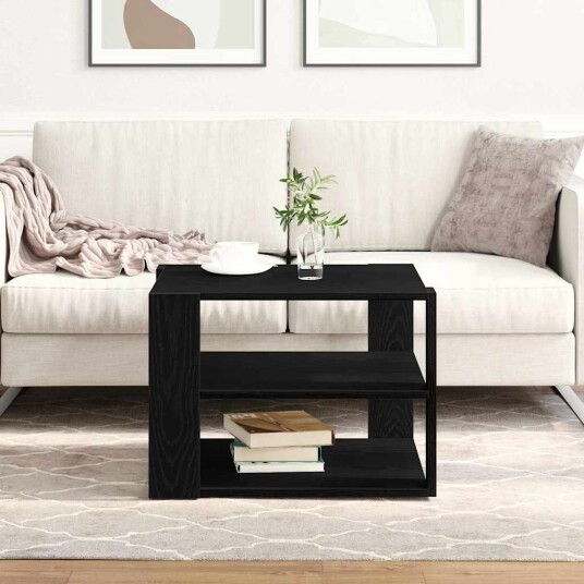 Kaffebord Svart Eik 59,5x59,5x40 cm Konstruert Tre Kaffebord Svart Eik 59,5x59,5x40 cm Konstruert Tre