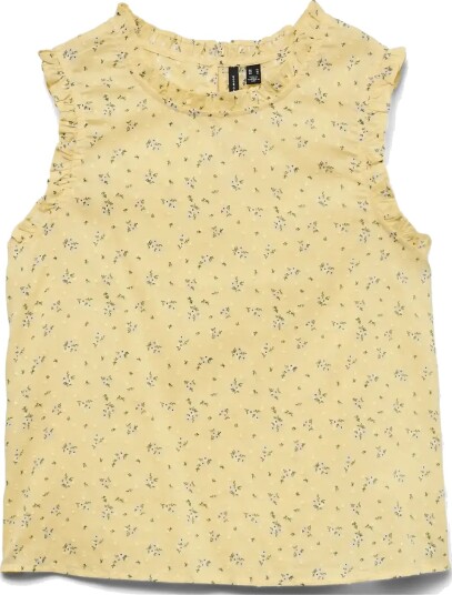Vero Moda Vmtrine Sl Top Wvn Noos   Yellow   L