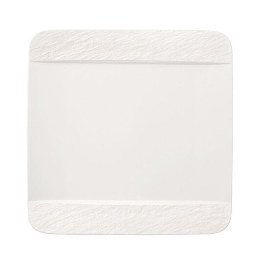 Villeroy & Boch - Manufacture Rock Blanc tallerken kvadratisk 28 cm Villeroy & Boch - Manufacture Rock Blanc tallerken kvadratisk 28 cm